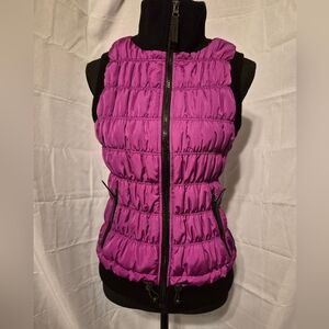 Calvin Klein Puffer Vest Sz. Med Women's Black & Pink Performance